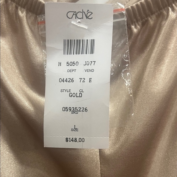 Cache Gold Backless Halter Dress - Picture 3 of 4